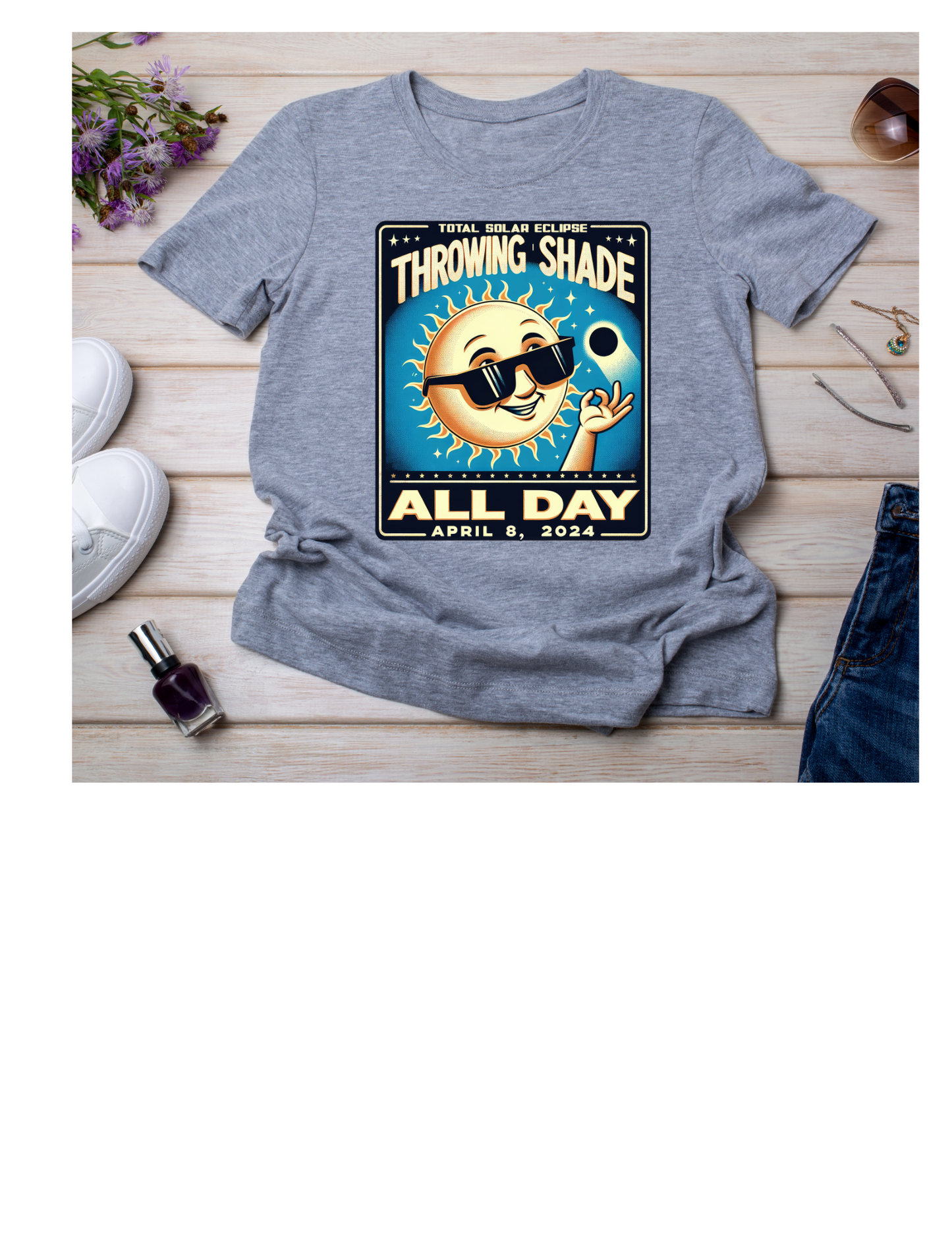 Sassy Sun Throwing Shade Tshirt