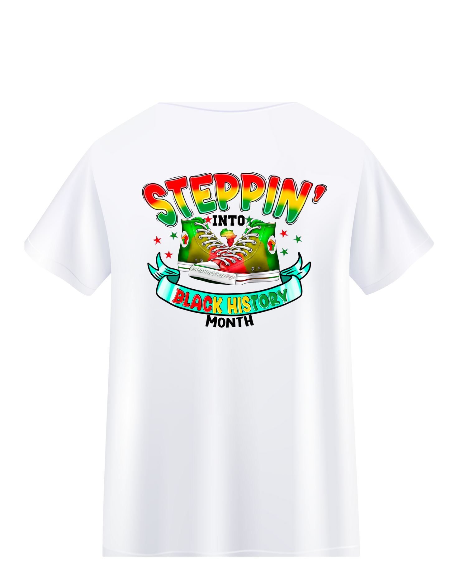 Steppin' Into Black History Month Tshirt