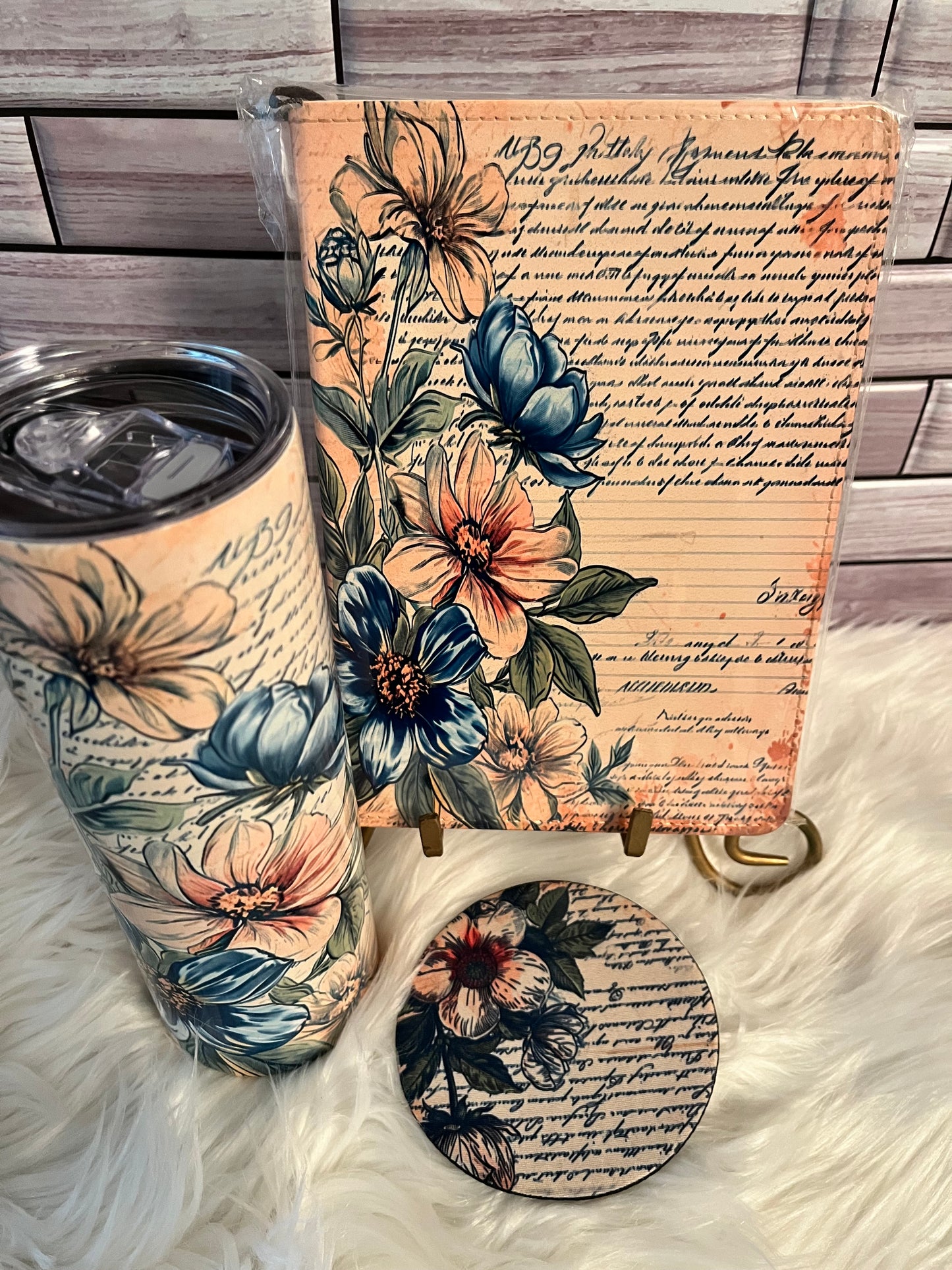 Vintage Journal and Tumbler Sets