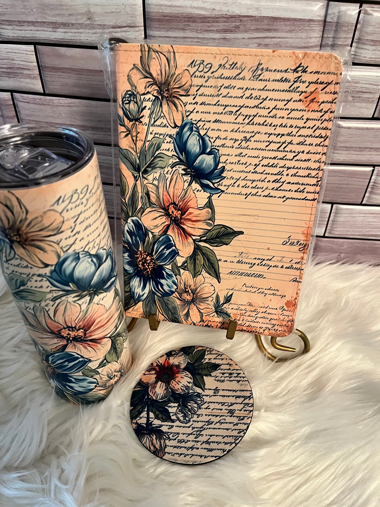 Vintage Journal and Tumbler Sets
