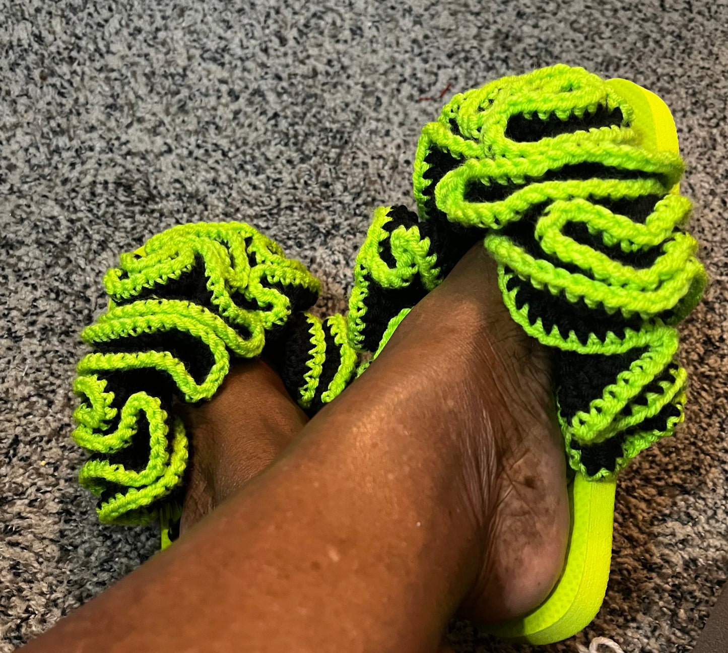 Extreme Ruffle Flip Flops