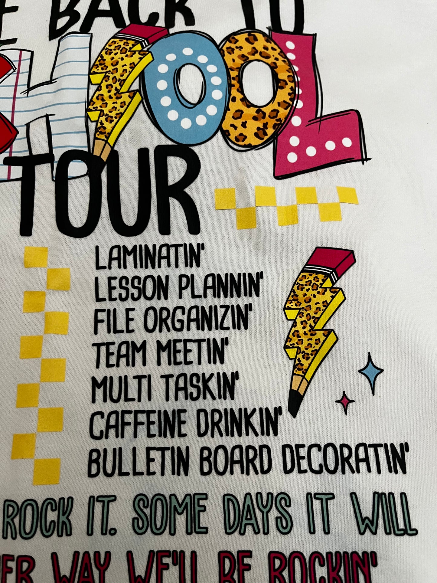 Back to School Tour Tshirt