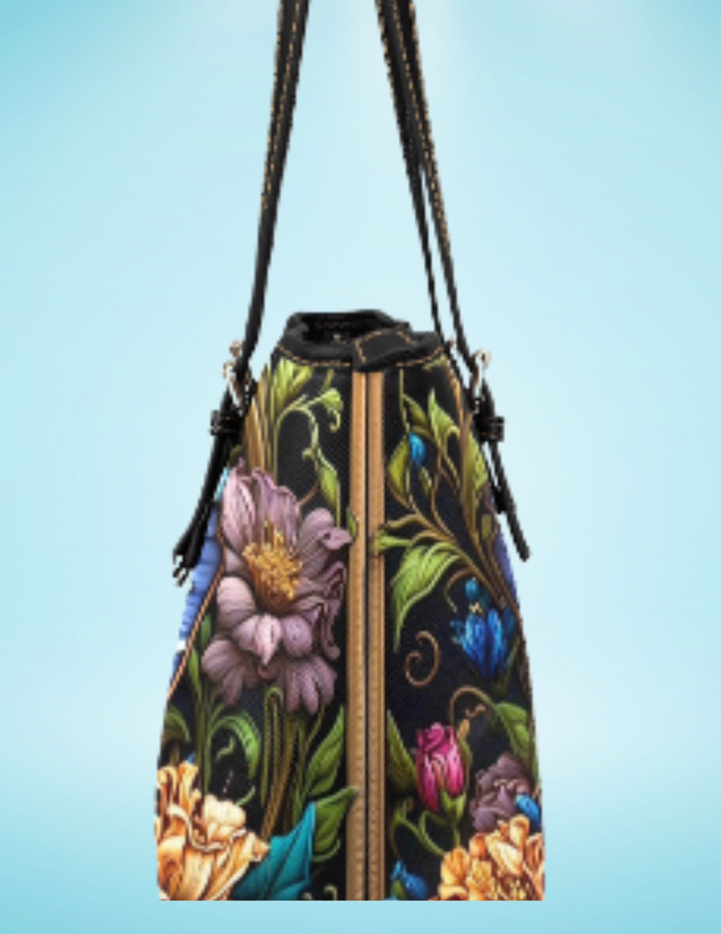 Beautiful Black and Blue Tote