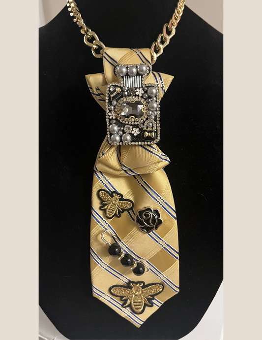 Yellow and Black Tie