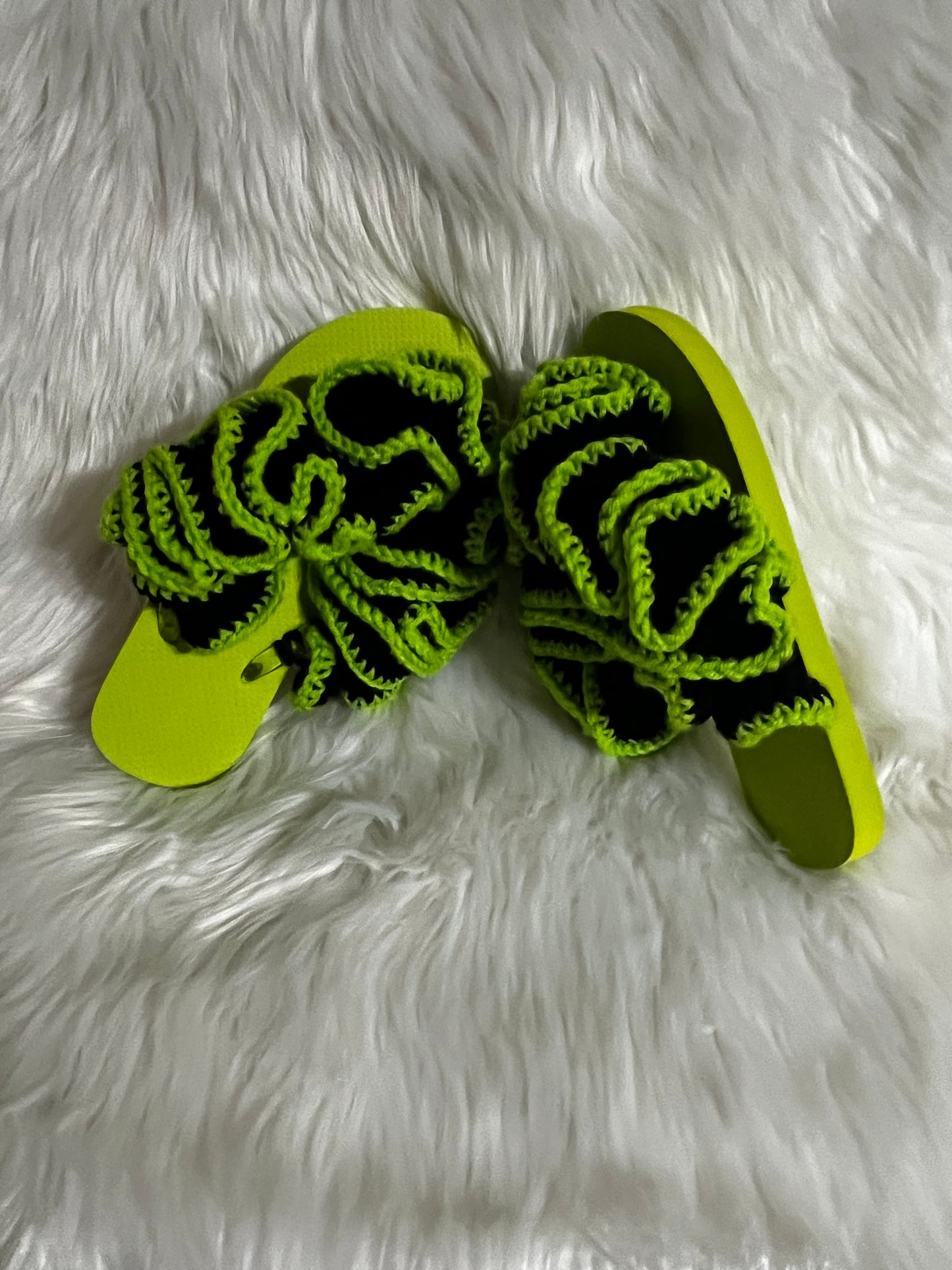 Extreme Ruffle Flip Flops