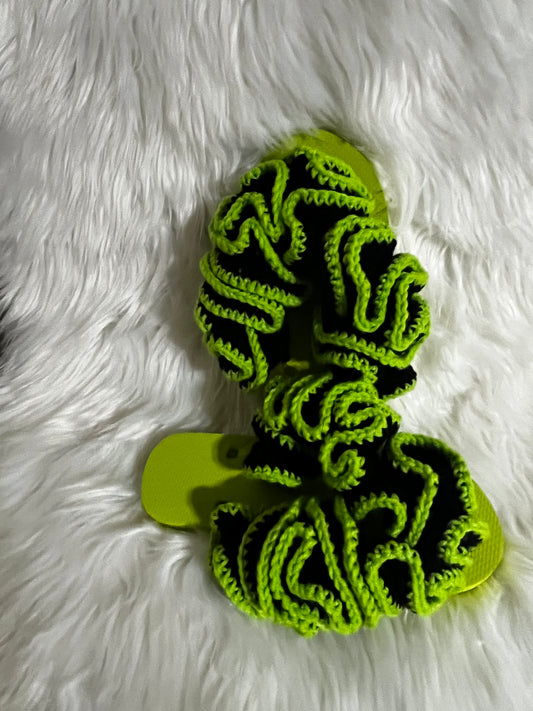 Extreme Ruffle Flip Flops