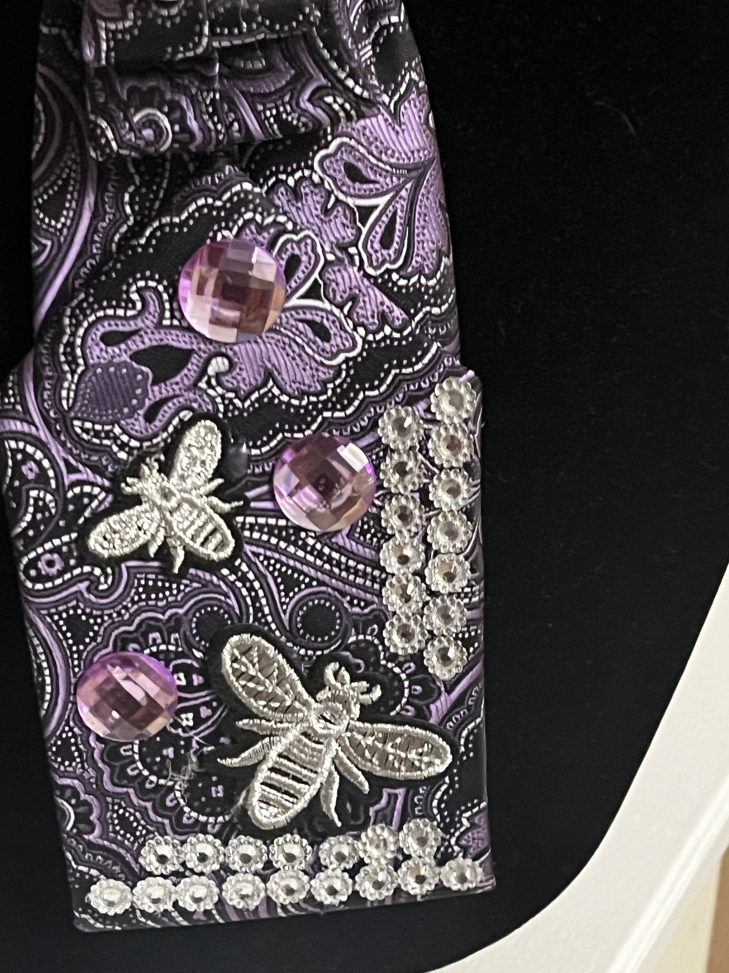 Royal Purple Tie Necklace