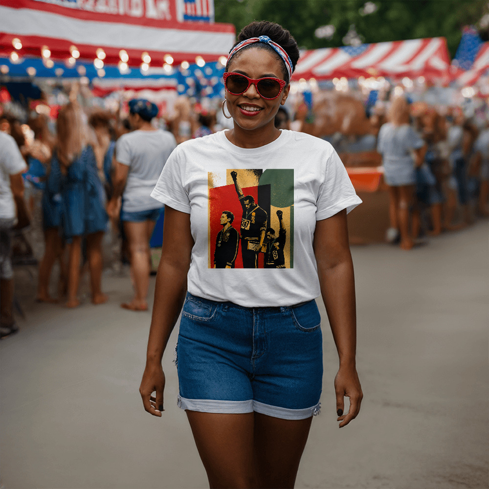 Raised Fist. Unshaken Legacy.™ | Soul Olympics Graphic Tee