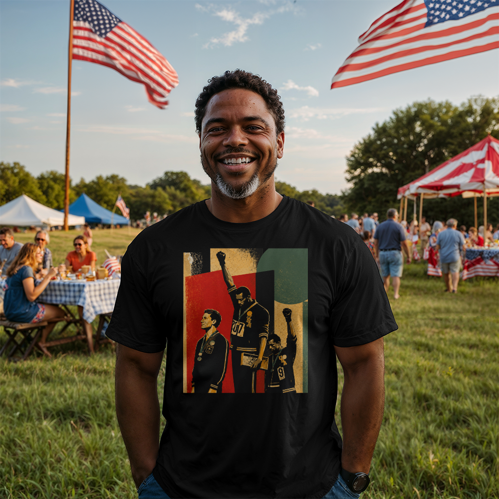 Raised Fist. Unshaken Legacy.™ | Soul Olympics Graphic Tee