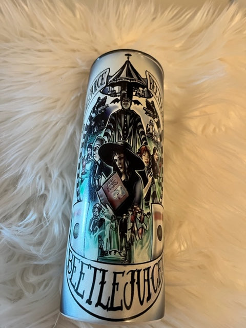 It’s Halloween!  Glow in the dark 20 ounce stainless steel tumbler