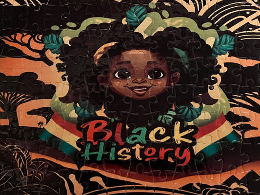 Black History Month Puzzle-Girl